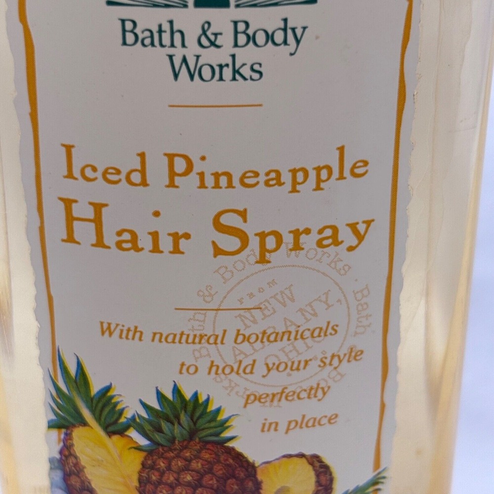 Vintage Bath & Body Works Iced Pineapple Hair Spray 8oz. Full - Picture 3 of 4